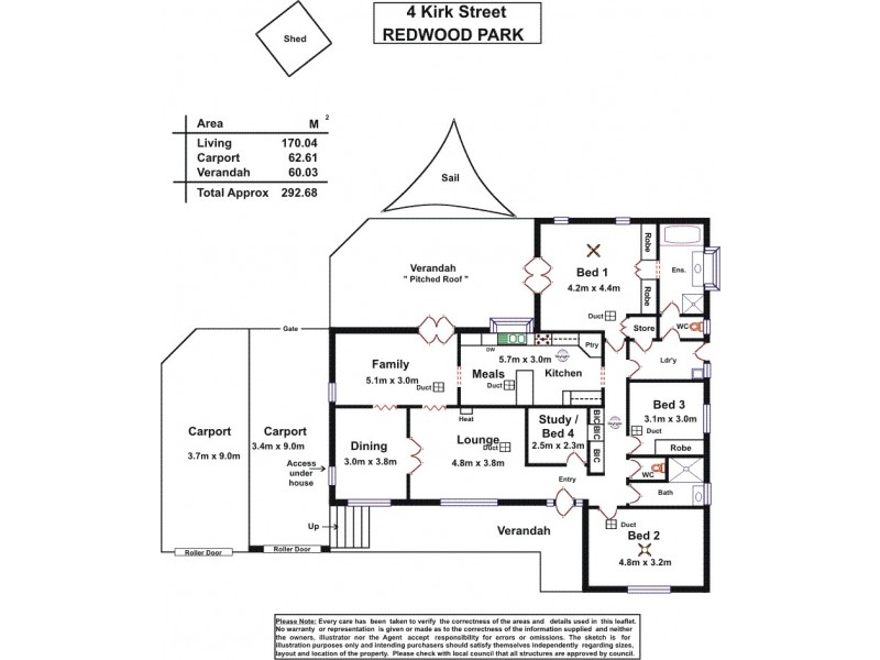4 Kirk Street, Redwood Park SA 5097 Floorplan