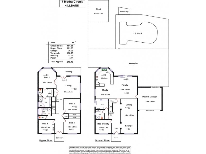 7 Modra Circuit, Hillbank SA 5112 Floorplan