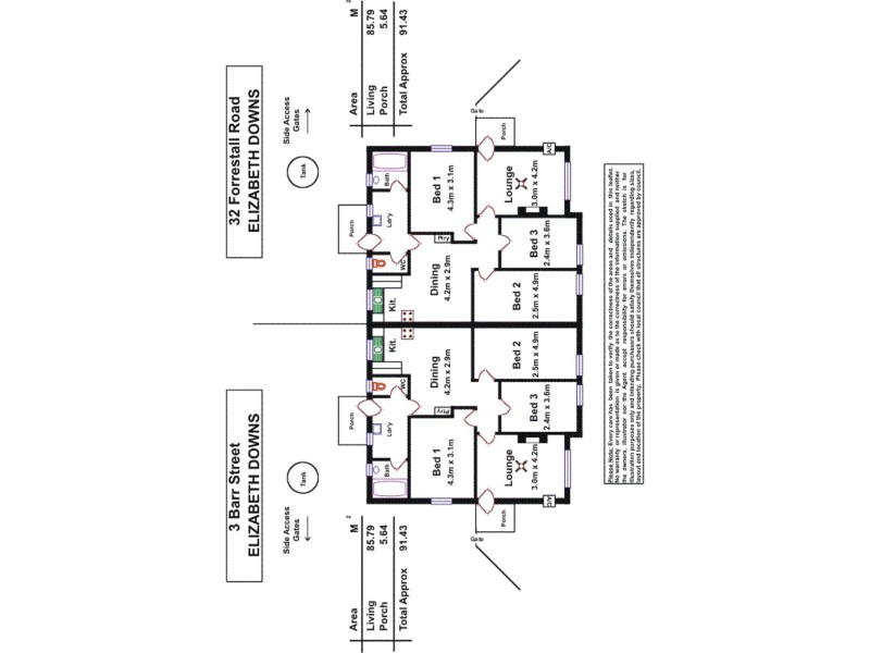3 Barr Street, Elizabeth Downs SA 5113 Floorplan