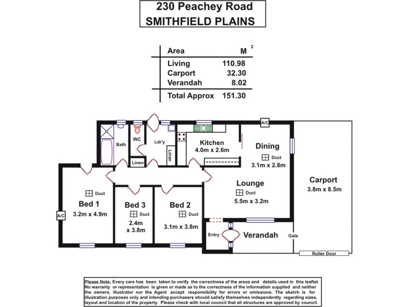 230 Peachey Road, Smithfield Plains SA 5114 Floorplan