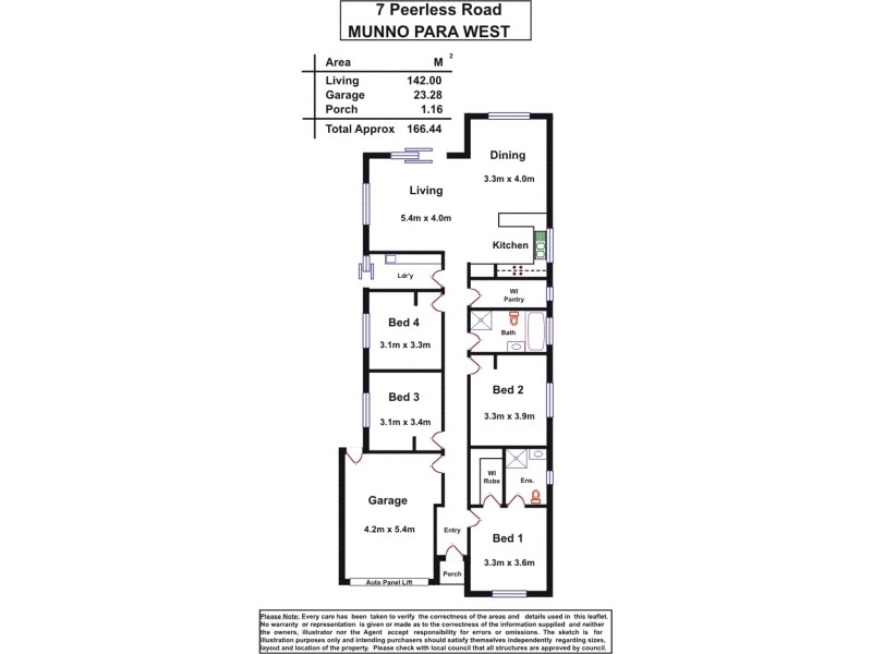 7 Peerless Road, Munno Para West SA 5115 Floorplan