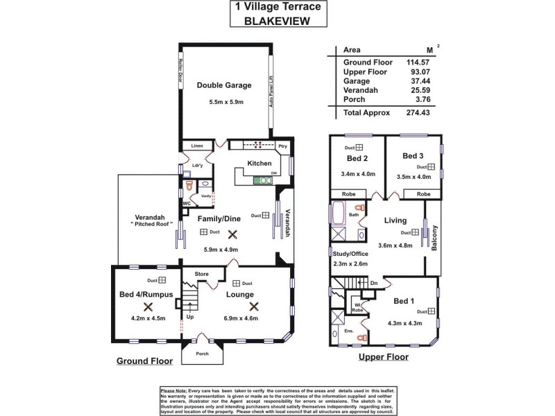 1 Village Terrace, Blakeview SA 5114 Floorplan
