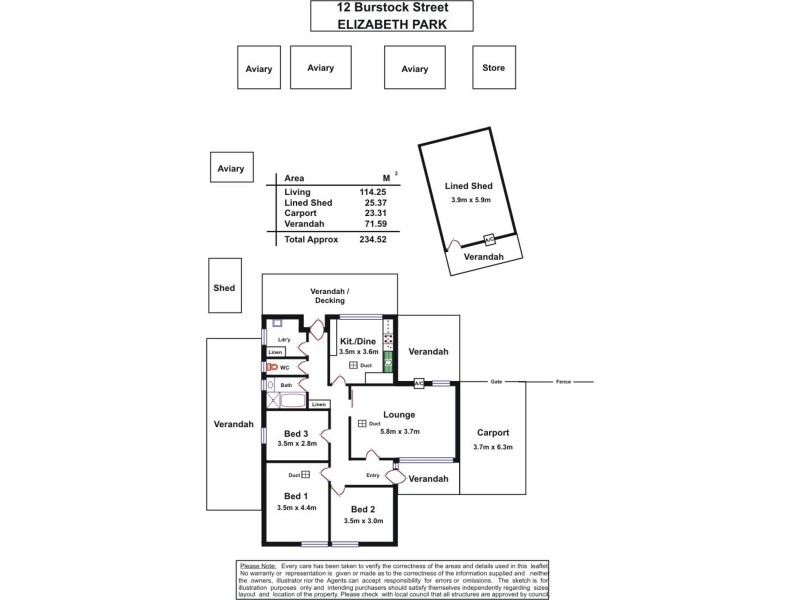12 Burstock Street, Elizabeth Park SA 5113 Floorplan