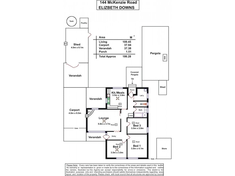 144 Mckenzie Road, Elizabeth Downs SA 5113 Floorplan