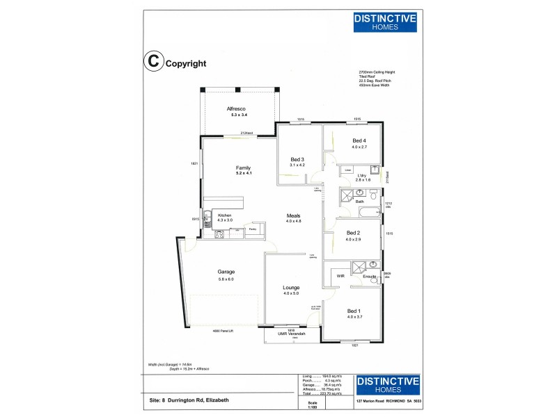 8 Durrington Road, Elizabeth SA 5112 Floorplan