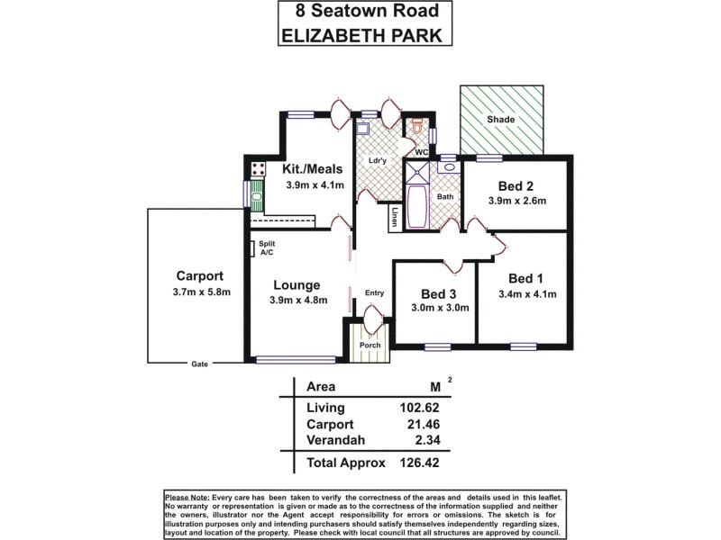 8 Seatown Road, Elizabeth Park SA 5113 Floorplan