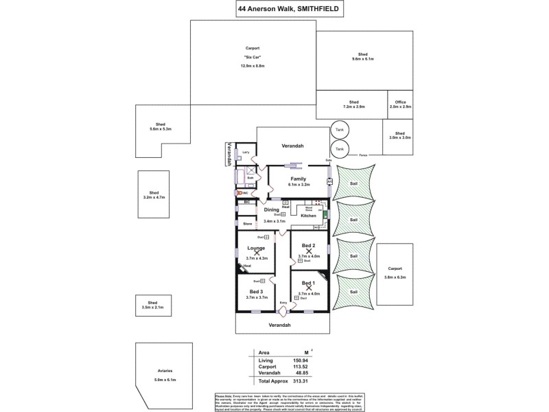 44 Anderson Walk, Smithfield SA 5114 Floorplan