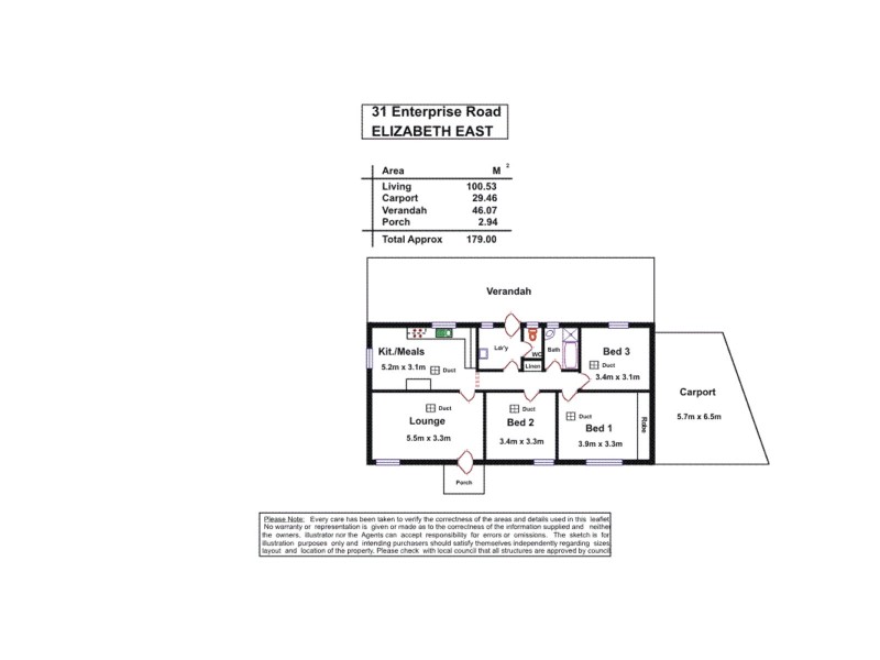 31 Enterprise Road, Elizabeth East SA 5112 Floorplan