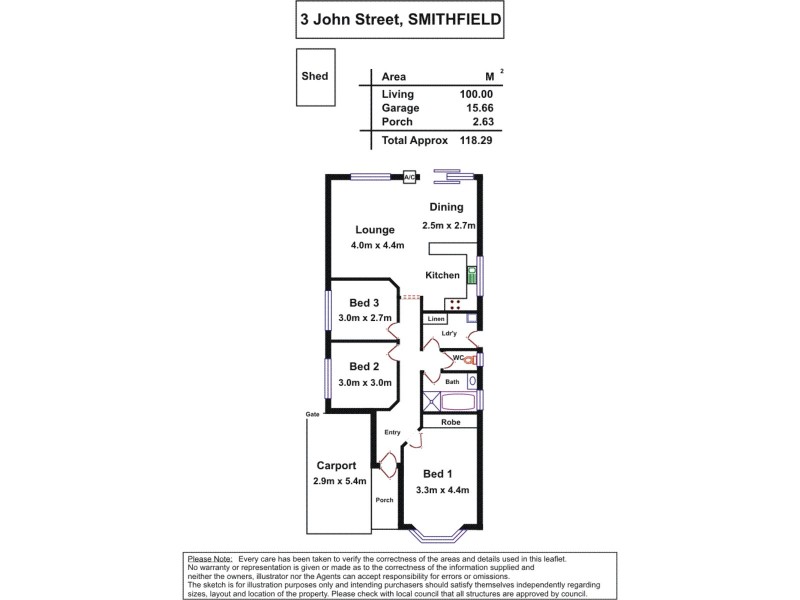 3 John Street, Smithfield SA 5114 Floorplan