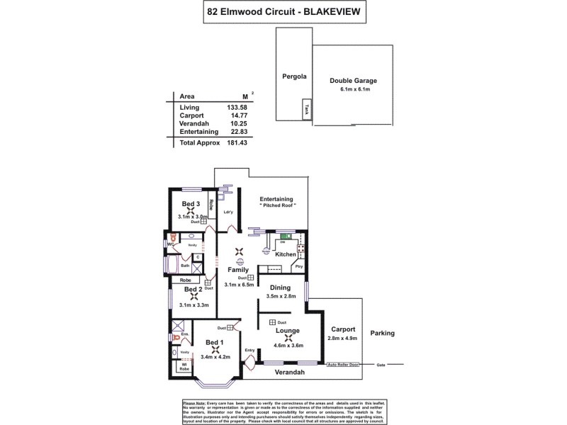 82 Elmwood Circuit, Blakeview SA 5114 Floorplan