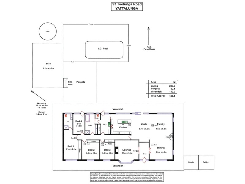 93 Toolunga Road, One Tree Hill SA 5114 Floorplan