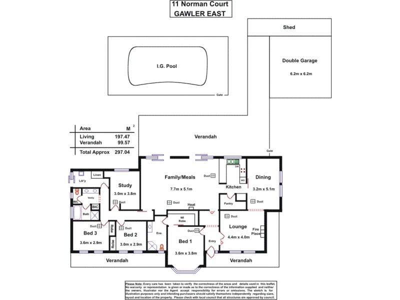 11 Norman Court, Gawler East SA 5118 Floorplan