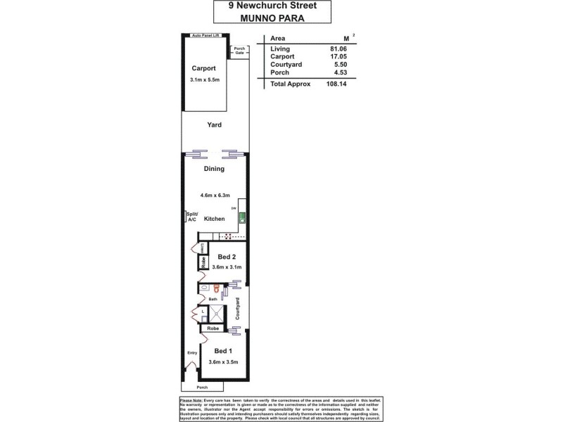 9 Newchurch Street, Munno Para SA 5115 Floorplan
