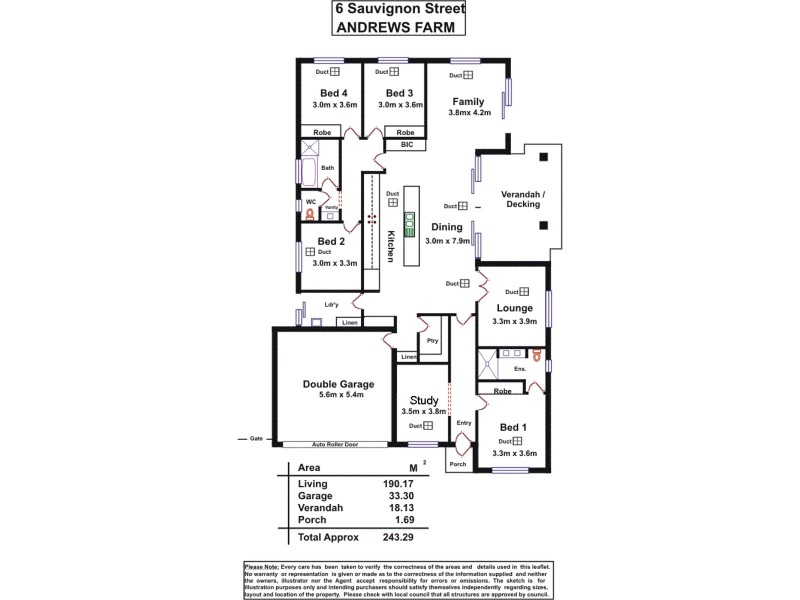 6 Sauvignon Street, Andrews Farm SA 5114 Floorplan