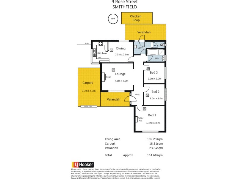 9 Rose Street, Smithfield SA 5114 Floorplan