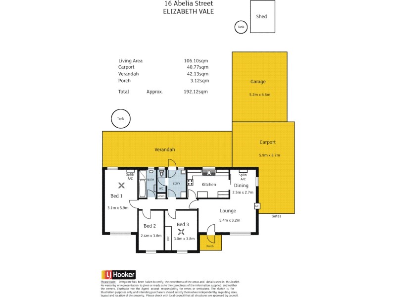 16 Abelia Street, Elizabeth Vale SA 5112 Floorplan