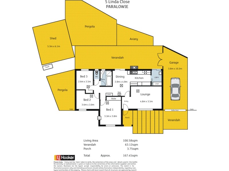 5 Linda Close, Paralowie SA 5108 Floorplan