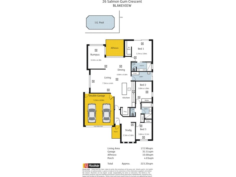 26 Salmon Gum Crescent, Blakeview SA 5114 Floorplan