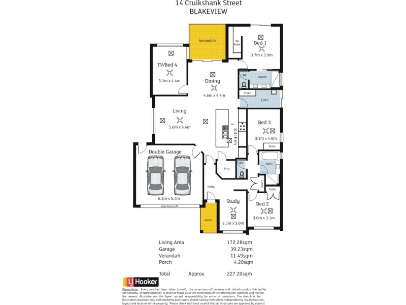 14 Cruikshank Street, Blakeview SA 5114 Floorplan