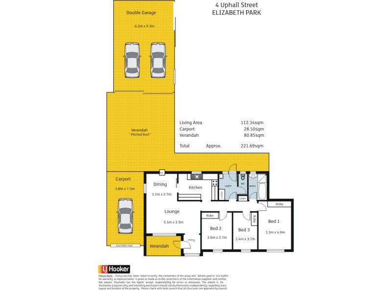 4 Uphall Street, Elizabeth Park SA 5113 Floorplan