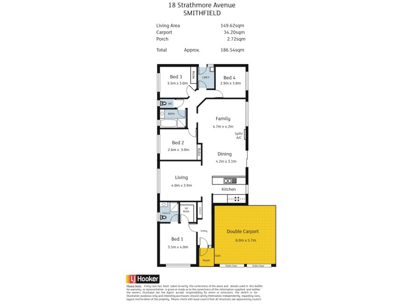 18 Strathmore Avenue, Smithfield SA 5114 Floorplan