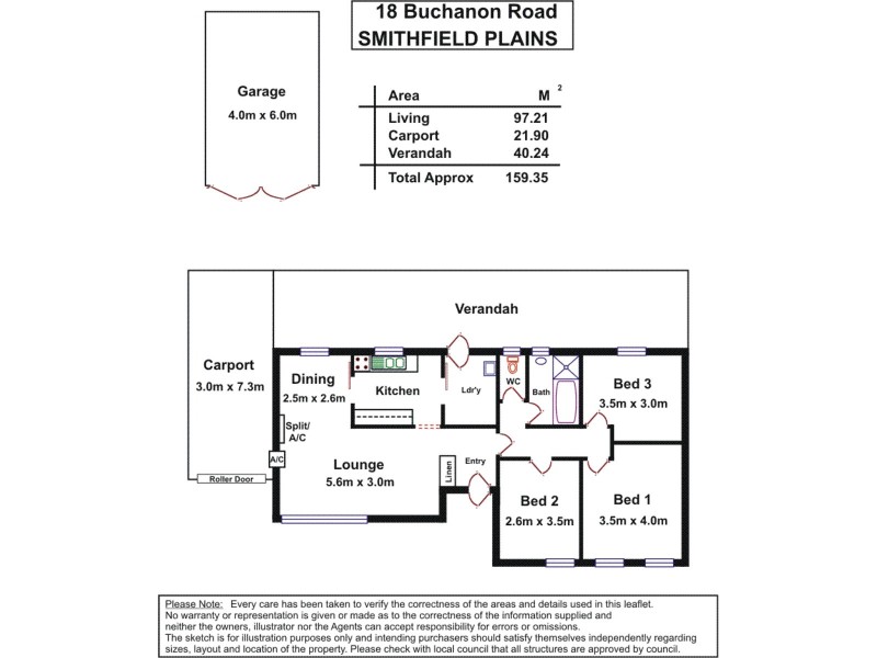18 Buchanan Road, Smithfield Plains SA 5114 Floorplan