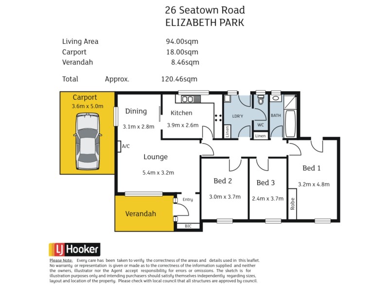 26 Seatown Road, Elizabeth Park SA 5113 Floorplan