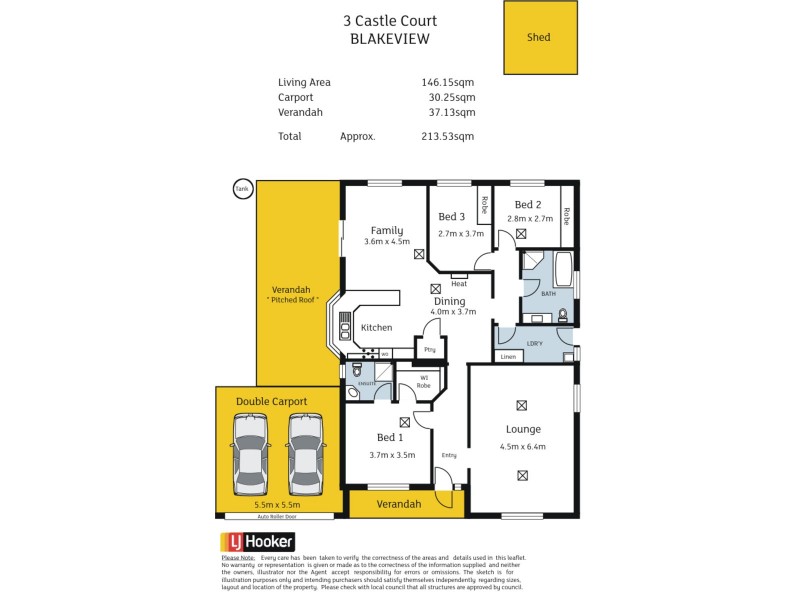 3 Castle Court, Blakeview SA 5114 Floorplan