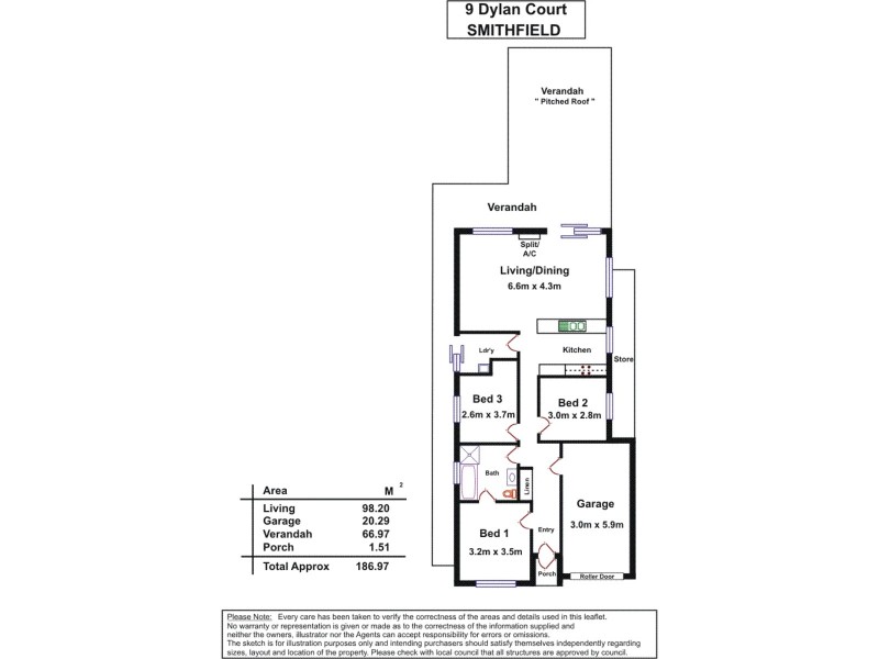 9 Dylan Court, Smithfield SA 5114 Floorplan