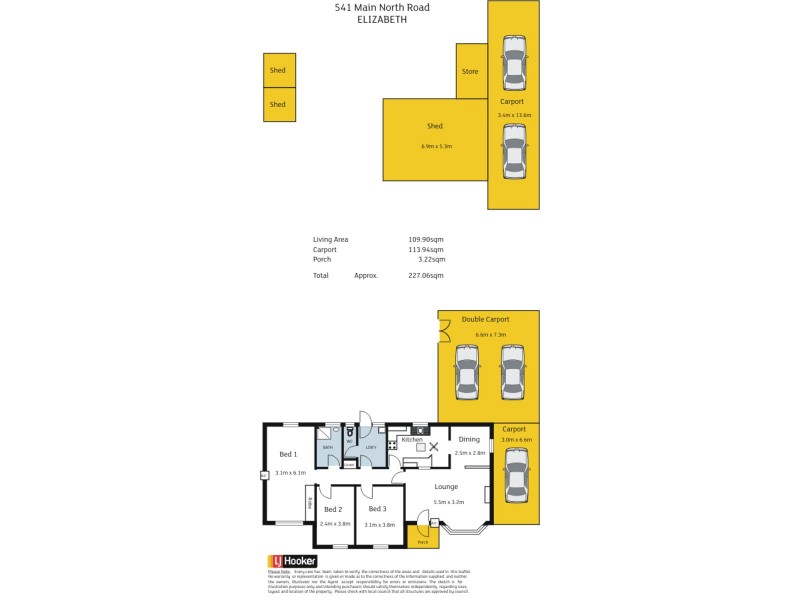 541 Main North Road, Elizabeth SA 5112 Floorplan