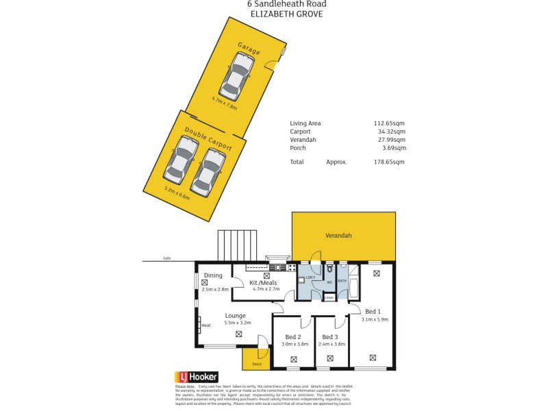 6 Sandleheath Road, Elizabeth Grove SA 5112 Floorplan