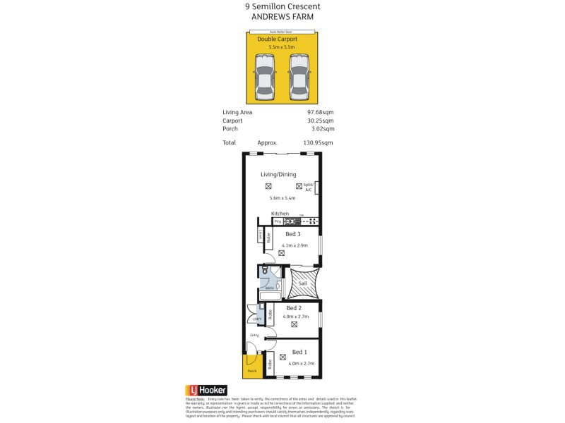 9 Semillon Crescent, Andrews Farm SA 5114 Floorplan