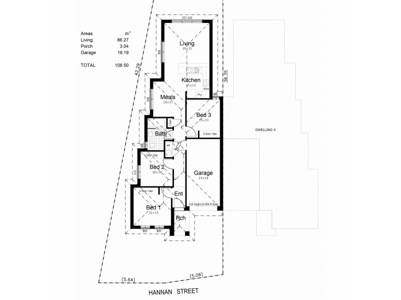 4 Hannan Street, Elizabeth South SA 5112 Floorplan