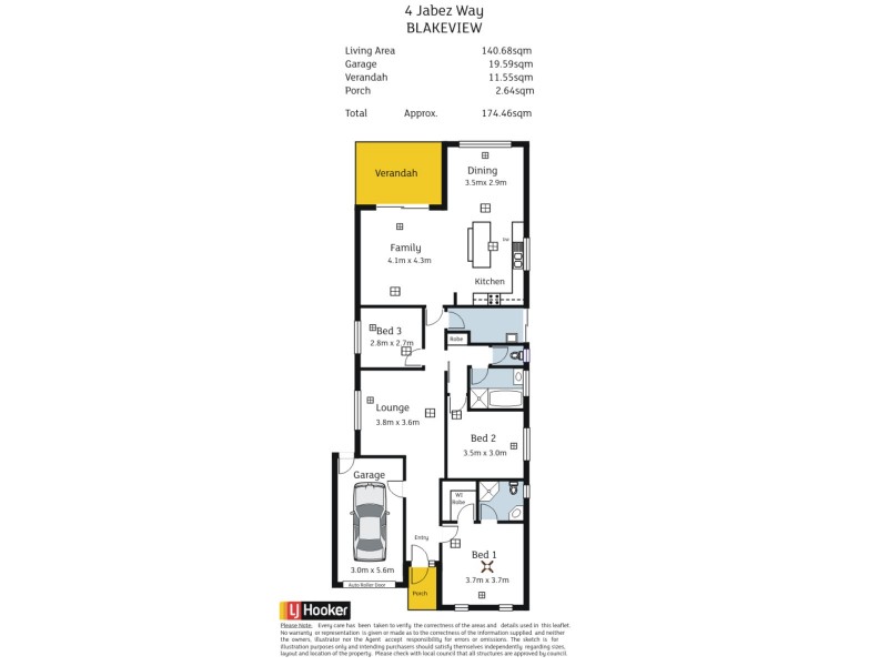 4 Jabez Way, Blakeview SA 5114 Floorplan