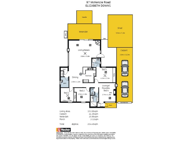 97 McKenzie Road, Elizabeth Downs SA 5113 Floorplan
