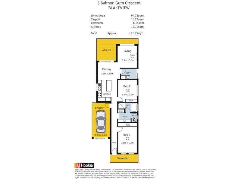 5 Salmon Gum Crescent, Blakeview SA 5114 Floorplan