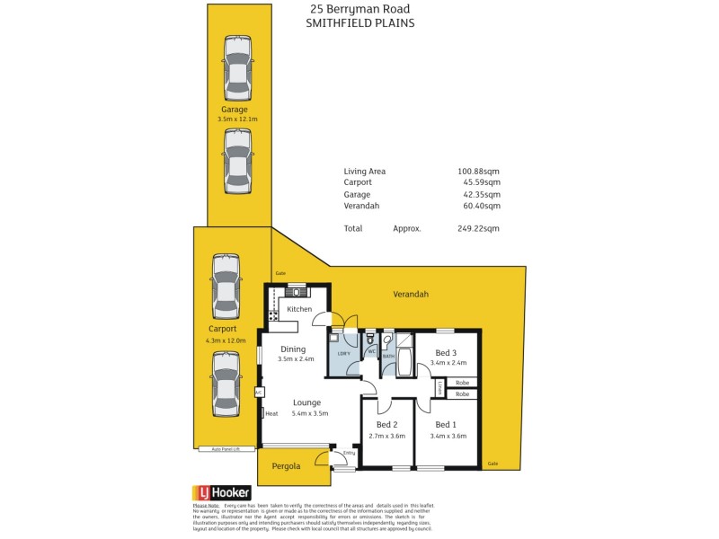 25 Berryman Road, Smithfield Plains SA 5114 Floorplan