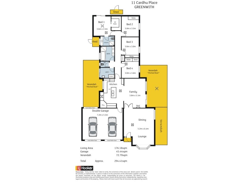 11 Cardhu Place, Greenwith SA 5125 Floorplan
