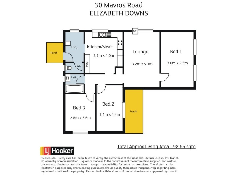 30 Mavros Road, Elizabeth Downs SA 5113 Floorplan
