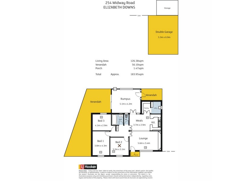 254 Midway Road, Elizabeth Downs SA 5113 Floorplan