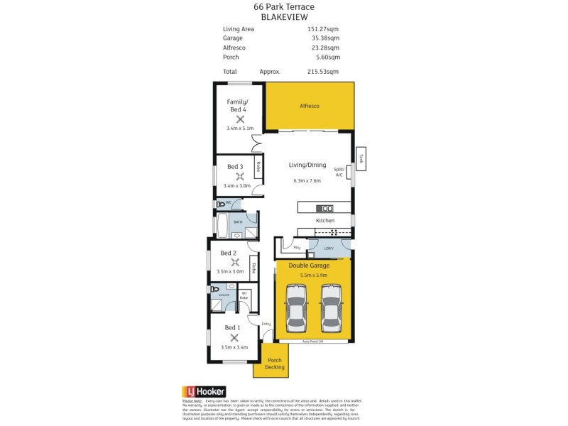 66 Park Terrace, Blakeview SA 5114 Floorplan