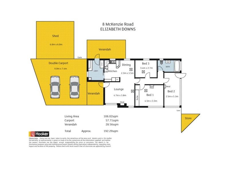 8 McKenzie Road, Elizabeth Downs SA 5113 Floorplan