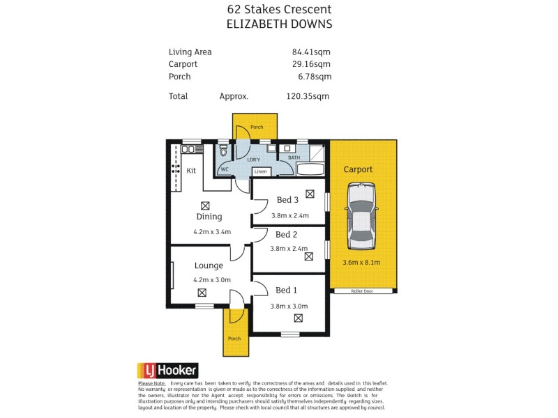 62 Stakes Crescent, Elizabeth Downs SA 5113 Floorplan