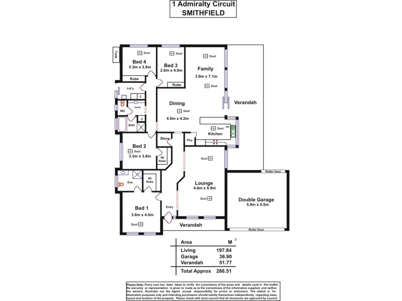 1 Admirality Circuit, Smithfield SA 5114 Floorplan