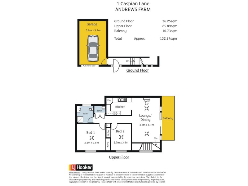 1 Caspian Lane, Andrews Farm SA 5114 Floorplan
