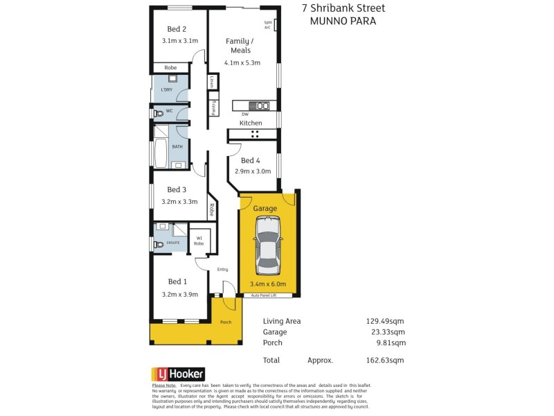 7 Shribank Street, Munno Para SA 5115 Floorplan