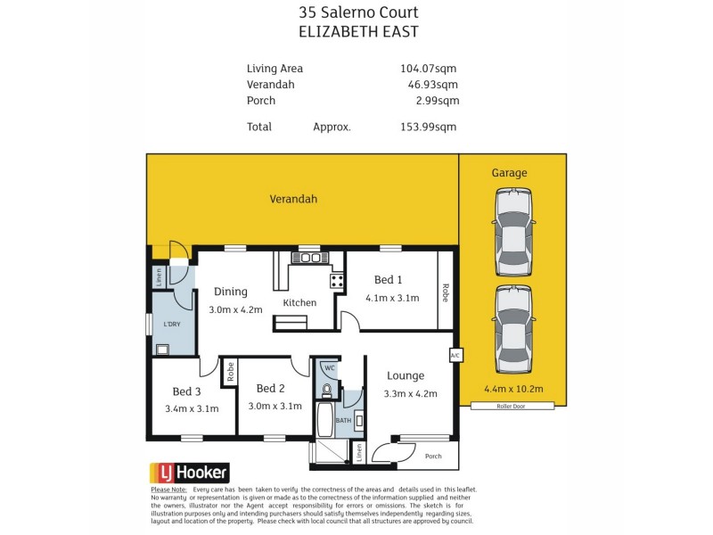 35 Salerno Court, Elizabeth East SA 5112 Floorplan