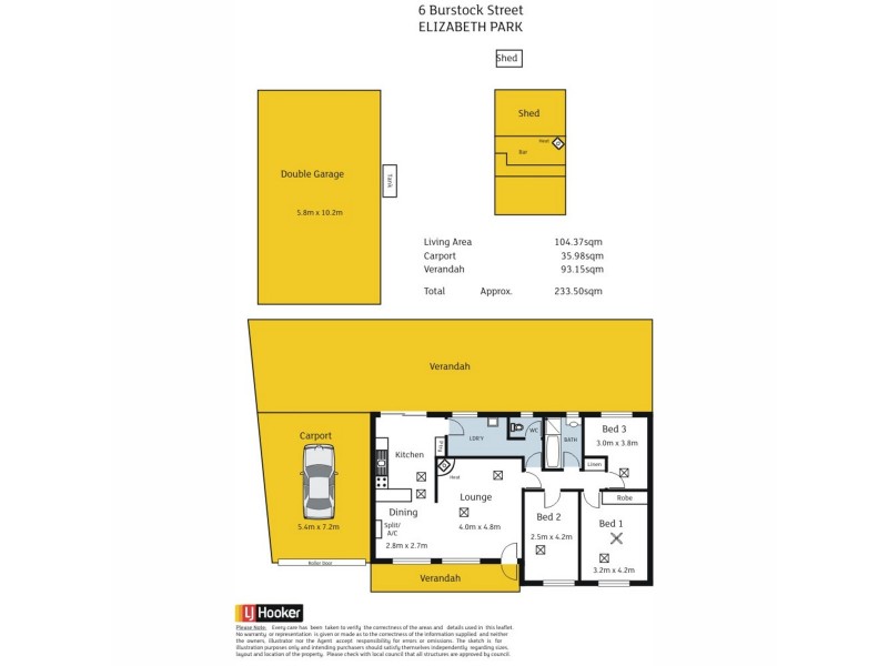 6 Burstock Street, Elizabeth Park SA 5113 Floorplan