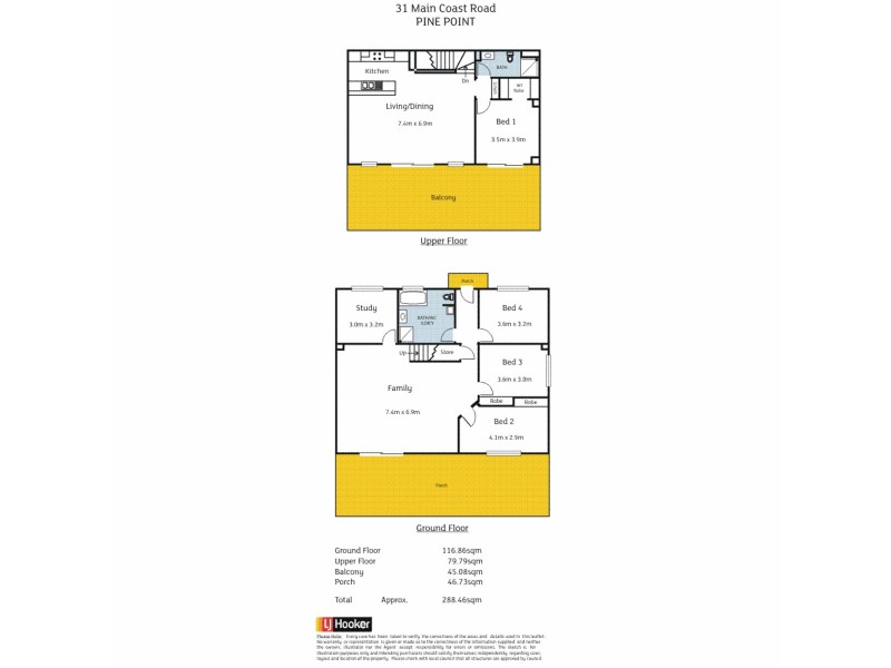 31 Main Coast Road, Pine Point SA 5571 Floorplan