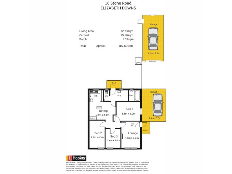 16 Stone Road, Elizabeth Downs SA 5113 Floorplan